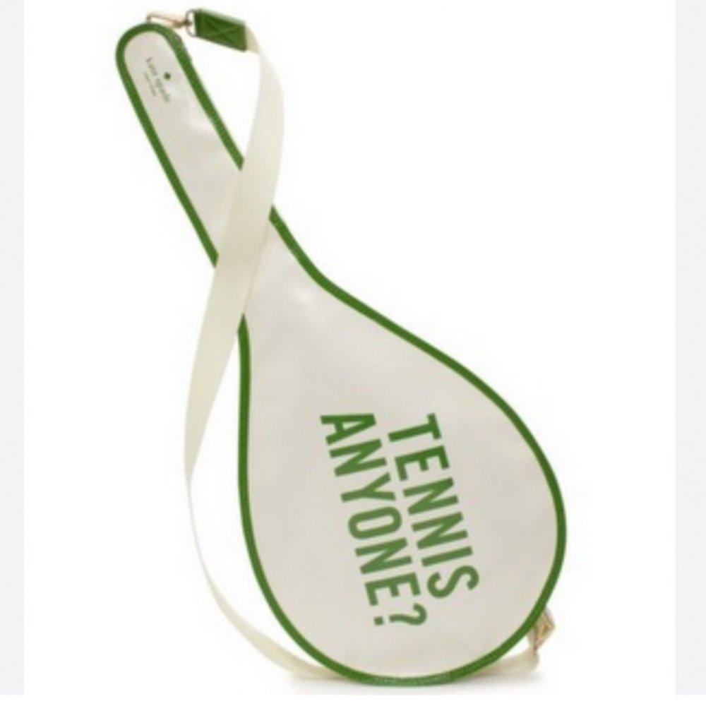 Kate Spade Make A Racquet Tennis racket Bag like new no tags RARE!!